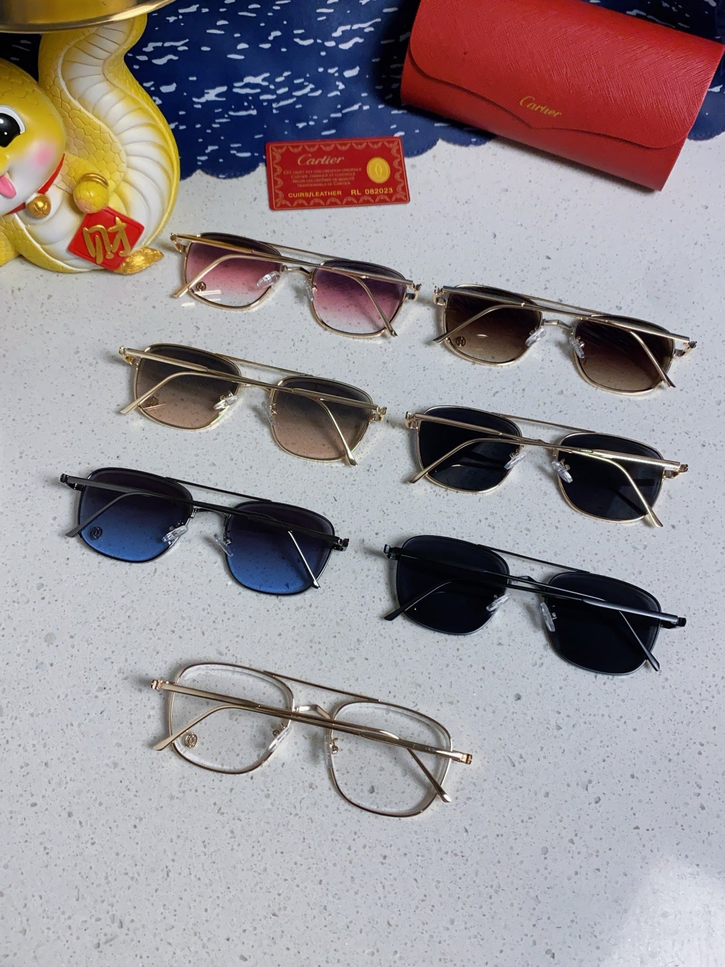 Cartier Aviator Silver Lens Sunglasses for Men & Women - detail image 10
