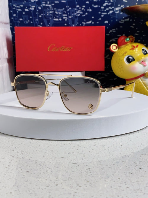 Cartier Aviator Silver Lens Sunglasses for Men & Women - 382787