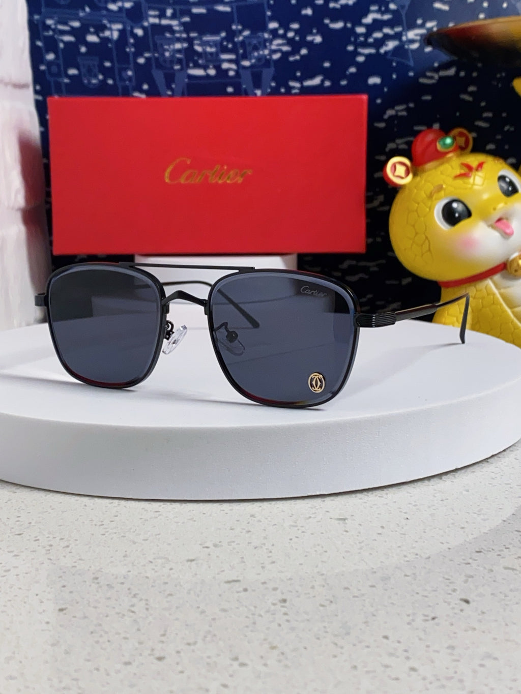 Cartier Aviator Blue Lens Sunglasses for Men & Women