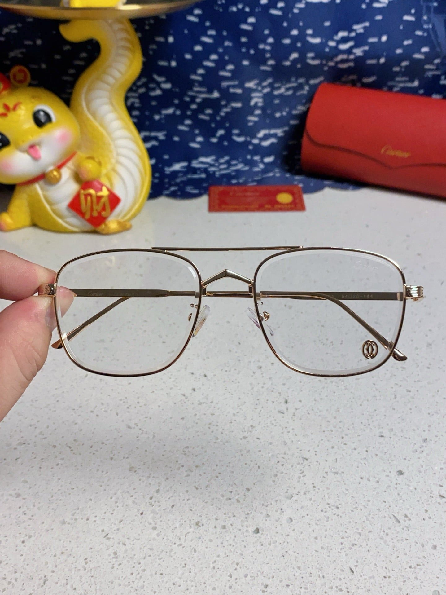 Cartier Aviator Silver Lens Sunglasses for Men & Women - detail image 4