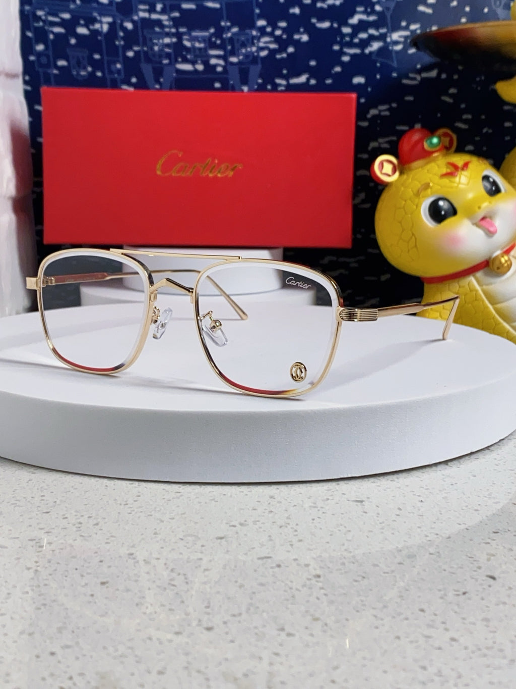 Cartier Aviator Silver Lens Sunglasses for Men & Women