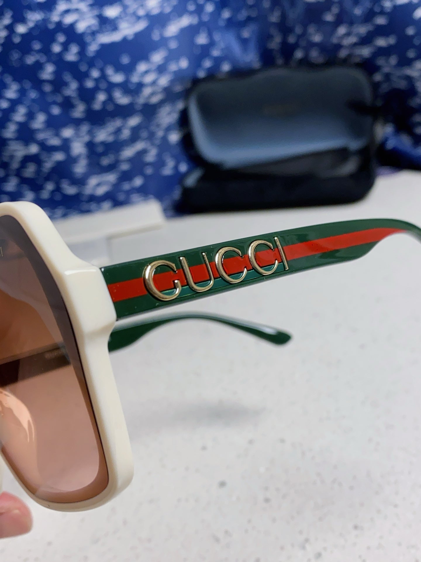 Gucci Fashion Red Lens Sunglasses for Men & Women - 398365 - detail image 7
