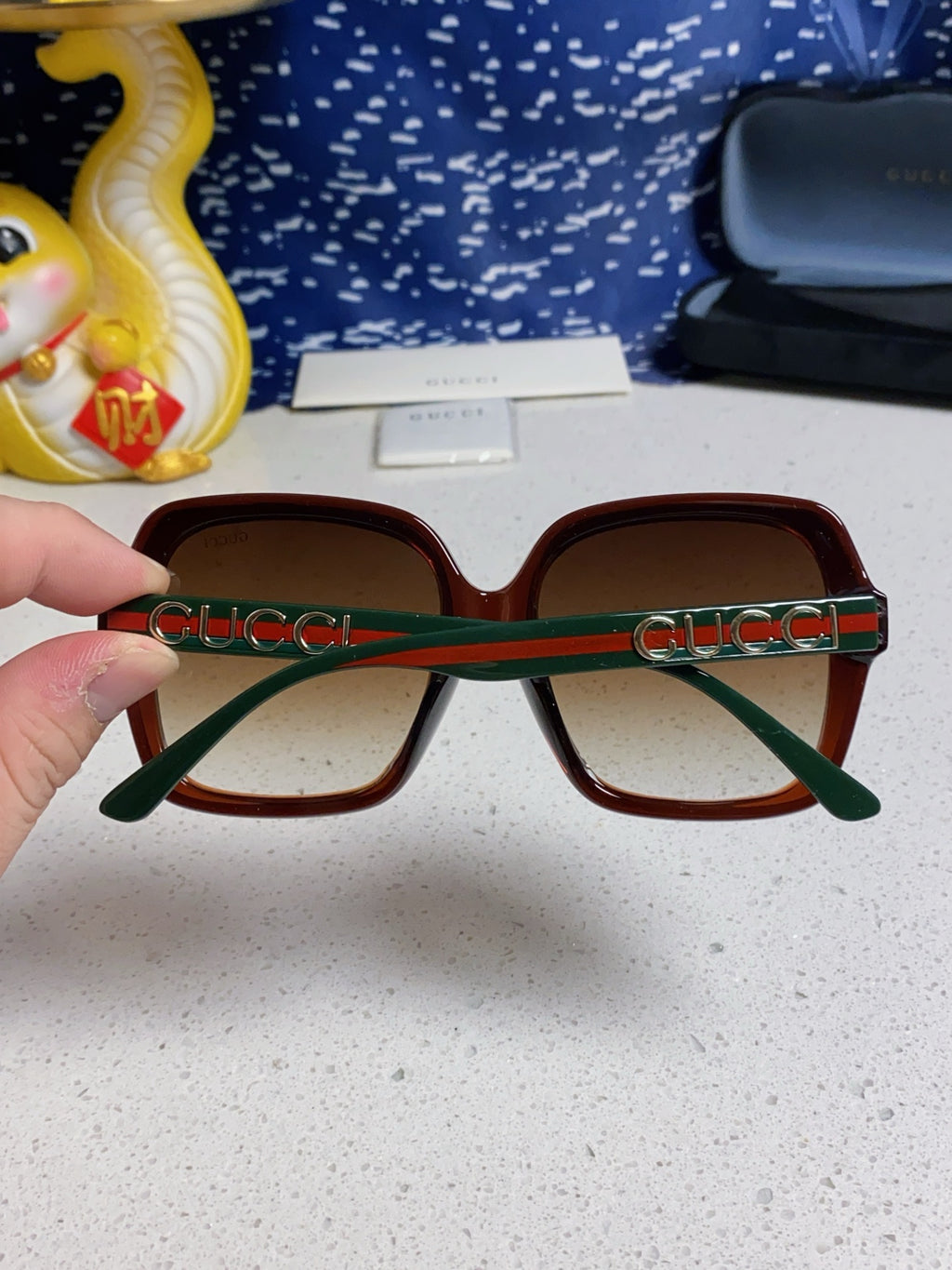 Gucci Fashion Brown Lens Sunglasses for Men & Women - 398366 - detail image 5