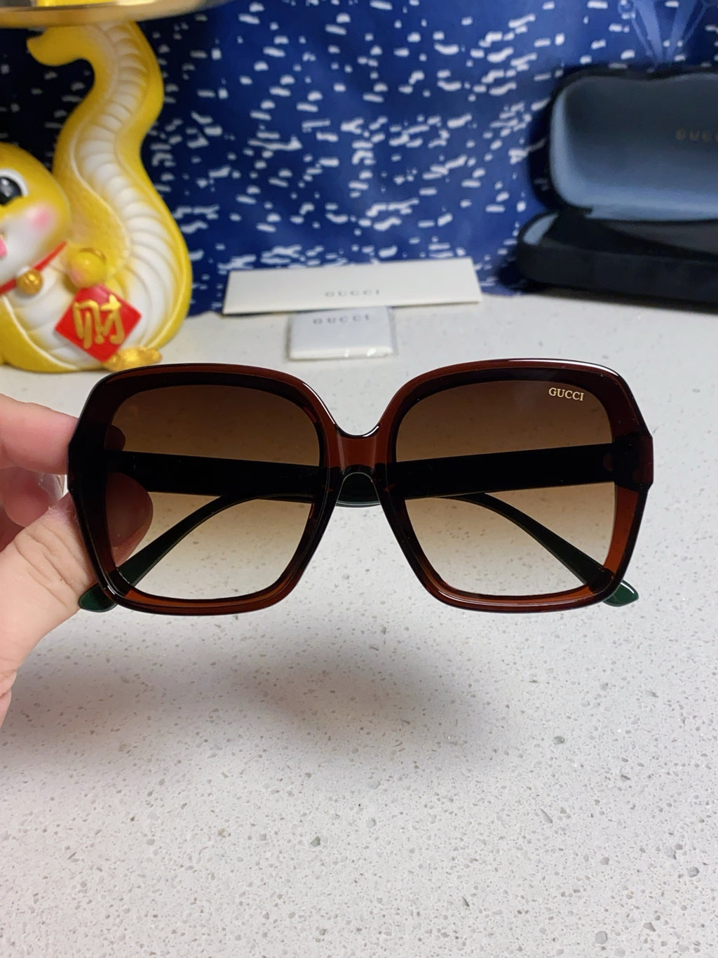 Gucci Fashion Brown Lens Sunglasses for Men & Women - 398366 - detail image 4