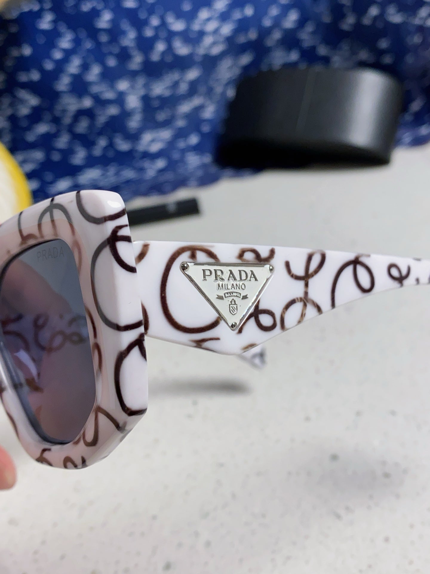 Prada 14ZSF Cat-Eye Silver Lens Sunglasses for Women - 398921 - detail image 7
