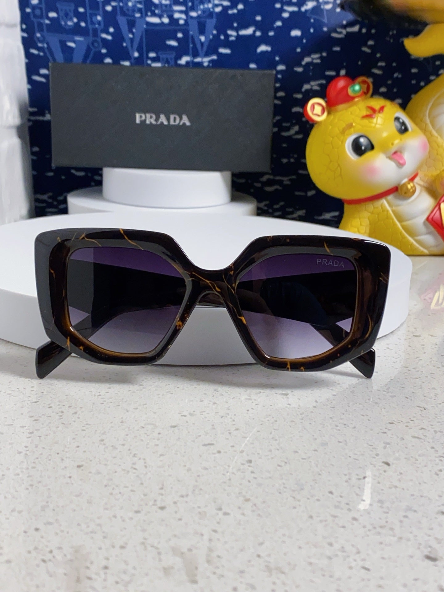 Prada 14ZSF Cat-Eye Silver Lens Sunglasses for Women - 398922 - detail image 9