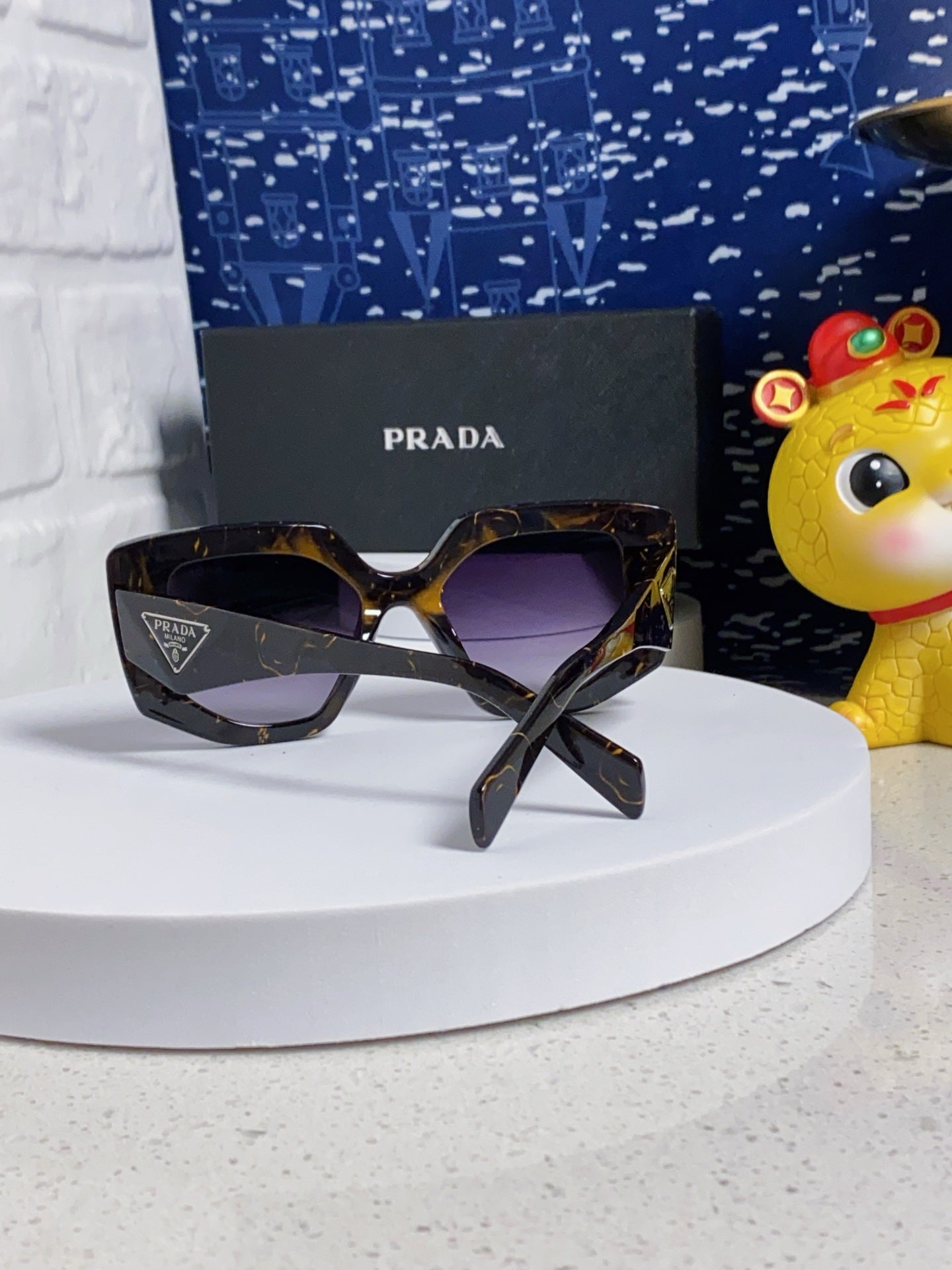 Prada 14ZSF Cat-Eye Silver Lens Sunglasses for Women - 398922 - detail image 3