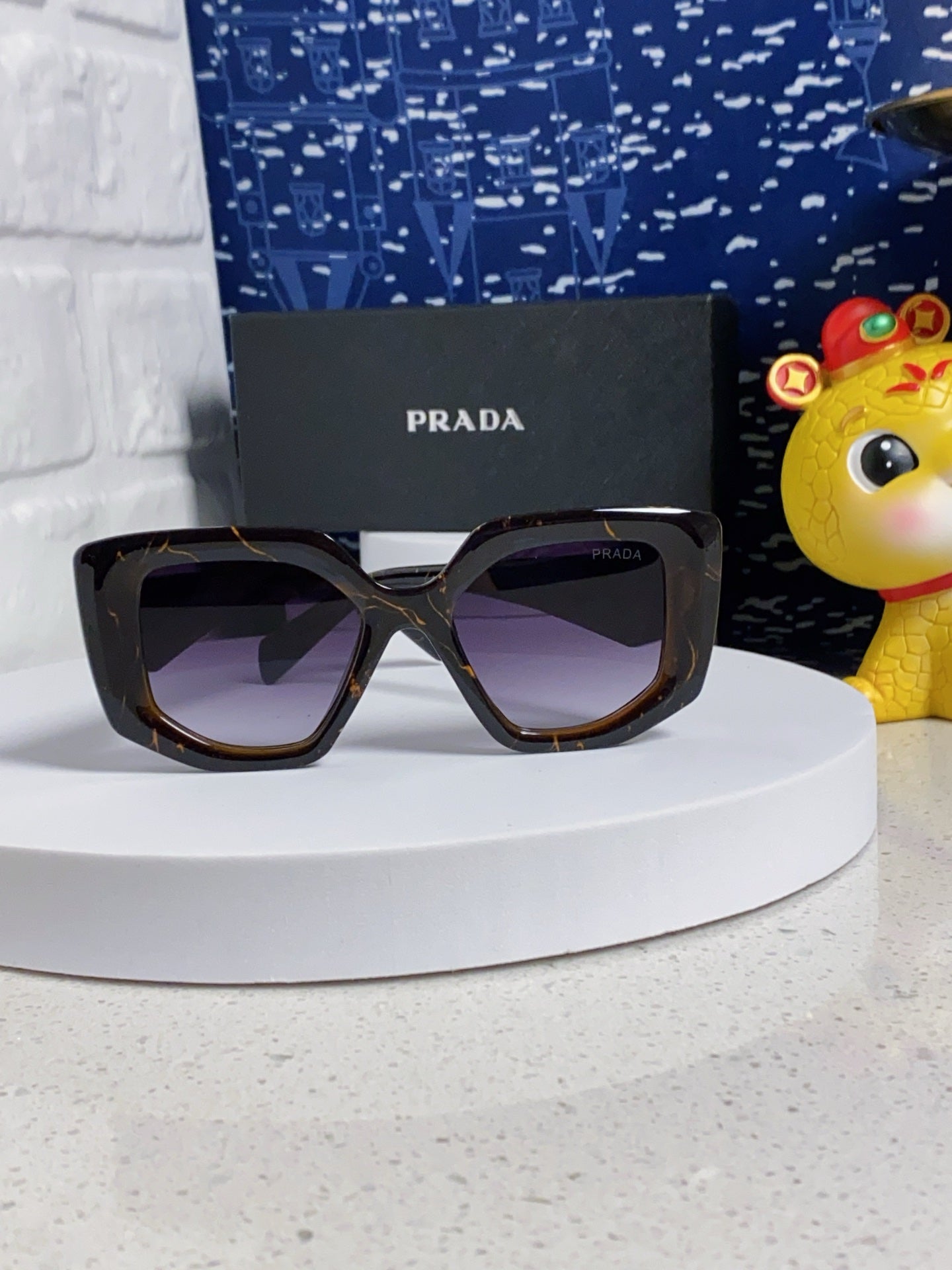 Prada 14ZSF Cat-Eye Silver Lens Sunglasses for Women - 398922 - detail image 2