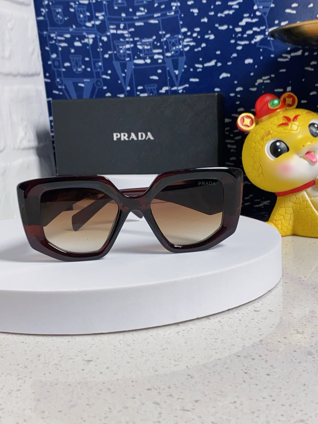 Prada 14ZSF Cat-Eye Silver Lens Sunglasses for Women - detail image 2