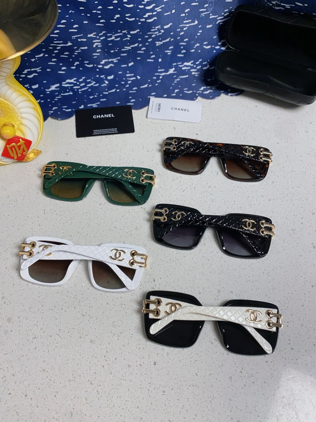 Chanel Oversized Silver Lens Sunglasses for Men & Women - 398613 - detail image 11