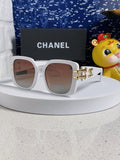 Chanel Oversized Silver Lens Sunglasses for Men & Women - 398611