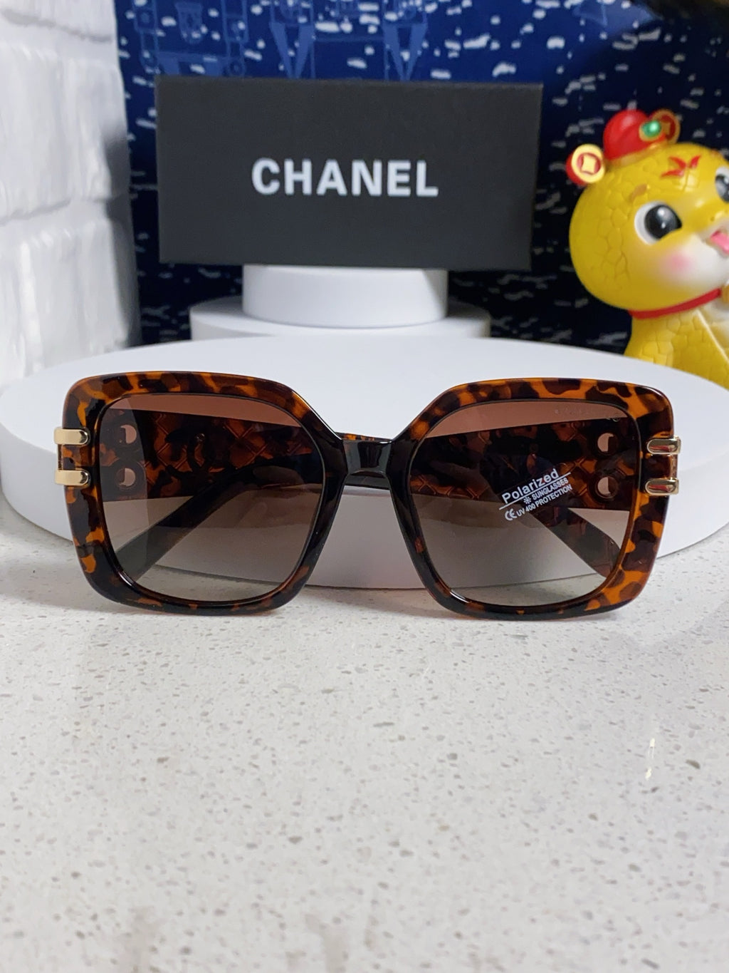 Chanel Oversized Silver Lens Sunglasses for Men & Women - 398612 - detail image 9