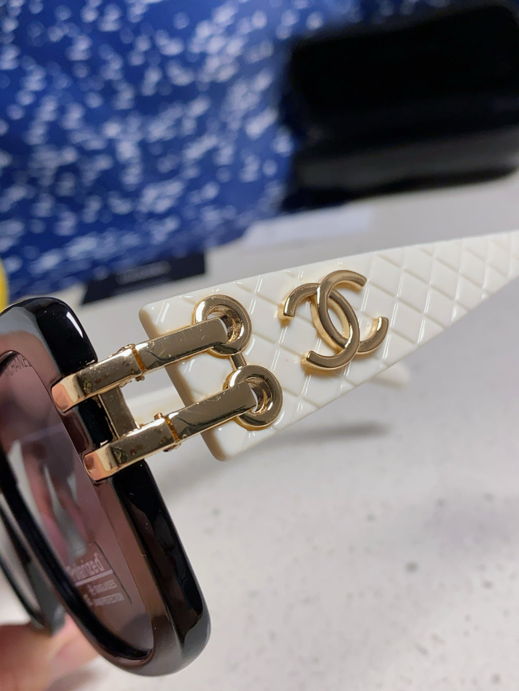 Chanel Oversized Silver Lens Sunglasses for Men & Women - 398614 - detail image 7