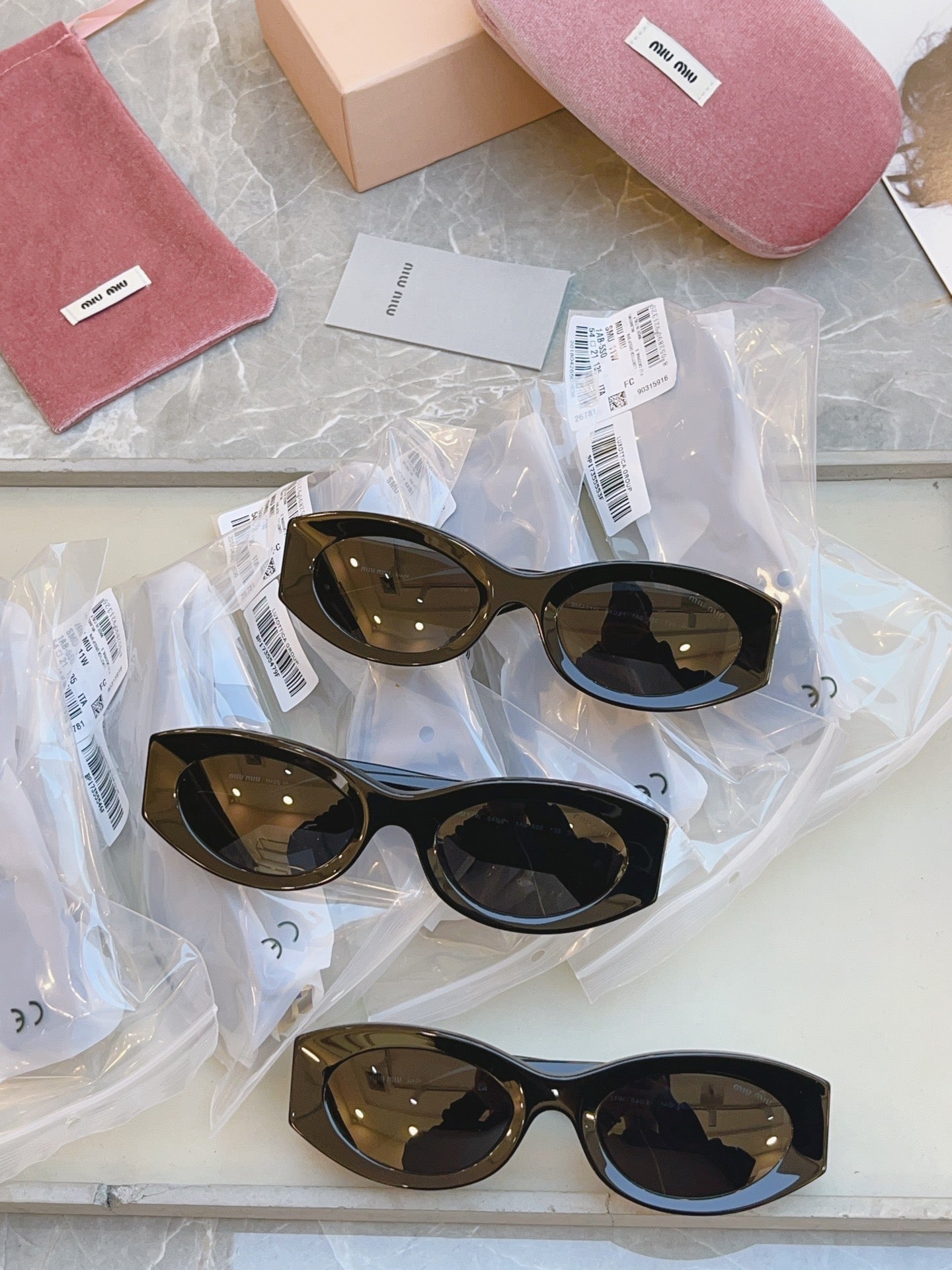 Miu Miu Fashion Red Lens Sunglasses for Men & Women - 432612 - detail image 5