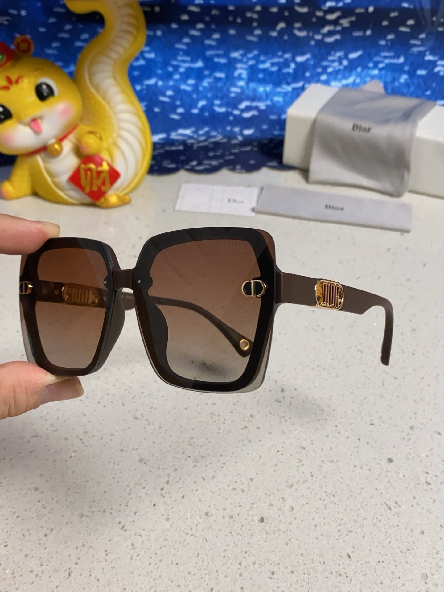 Dior Polarized Fashion Silver Lens Sunglasses for Women - 465355 - detail image 6