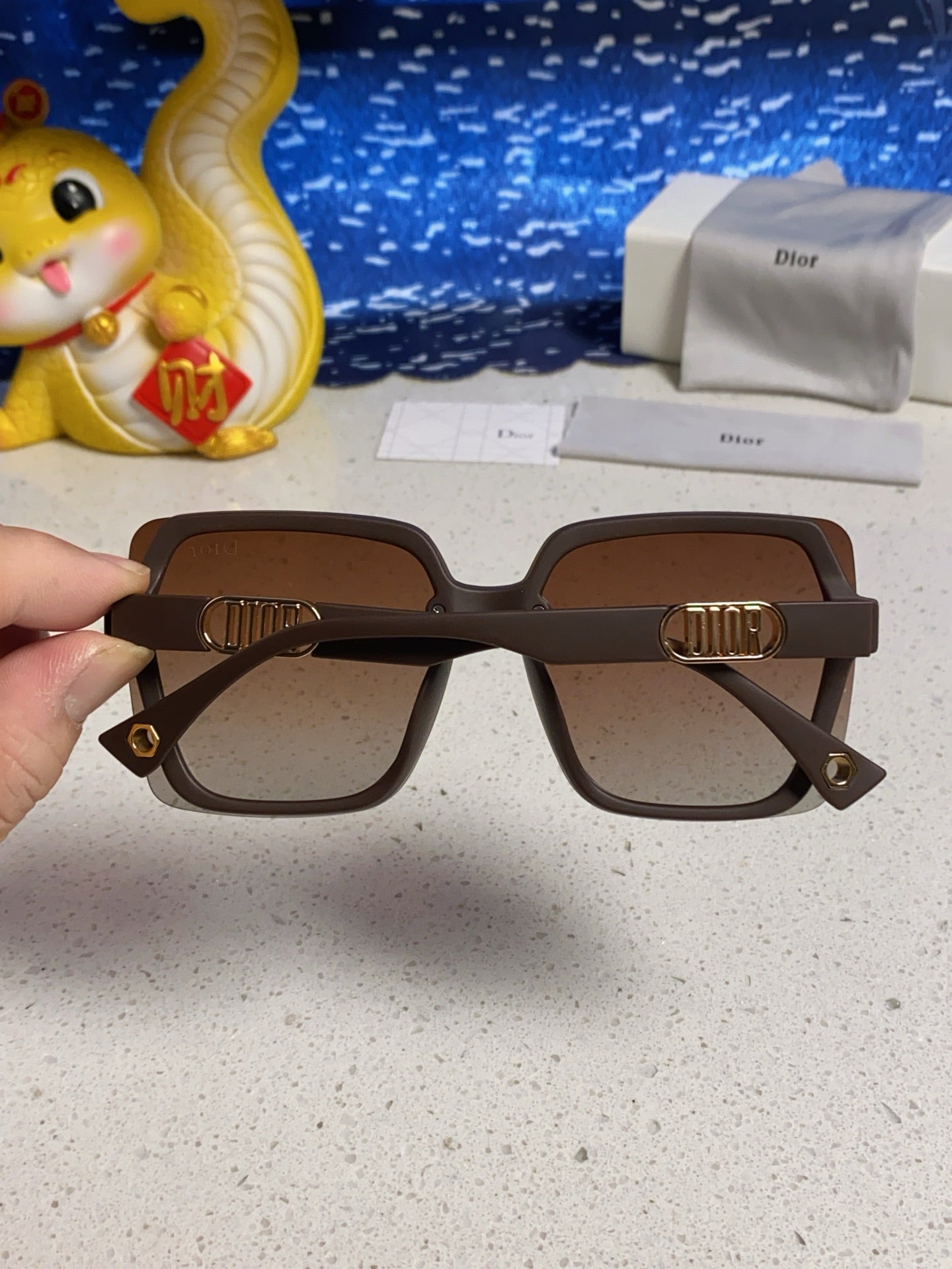 Dior Polarized Fashion Silver Lens Sunglasses for Women - 465355 - detail image 5