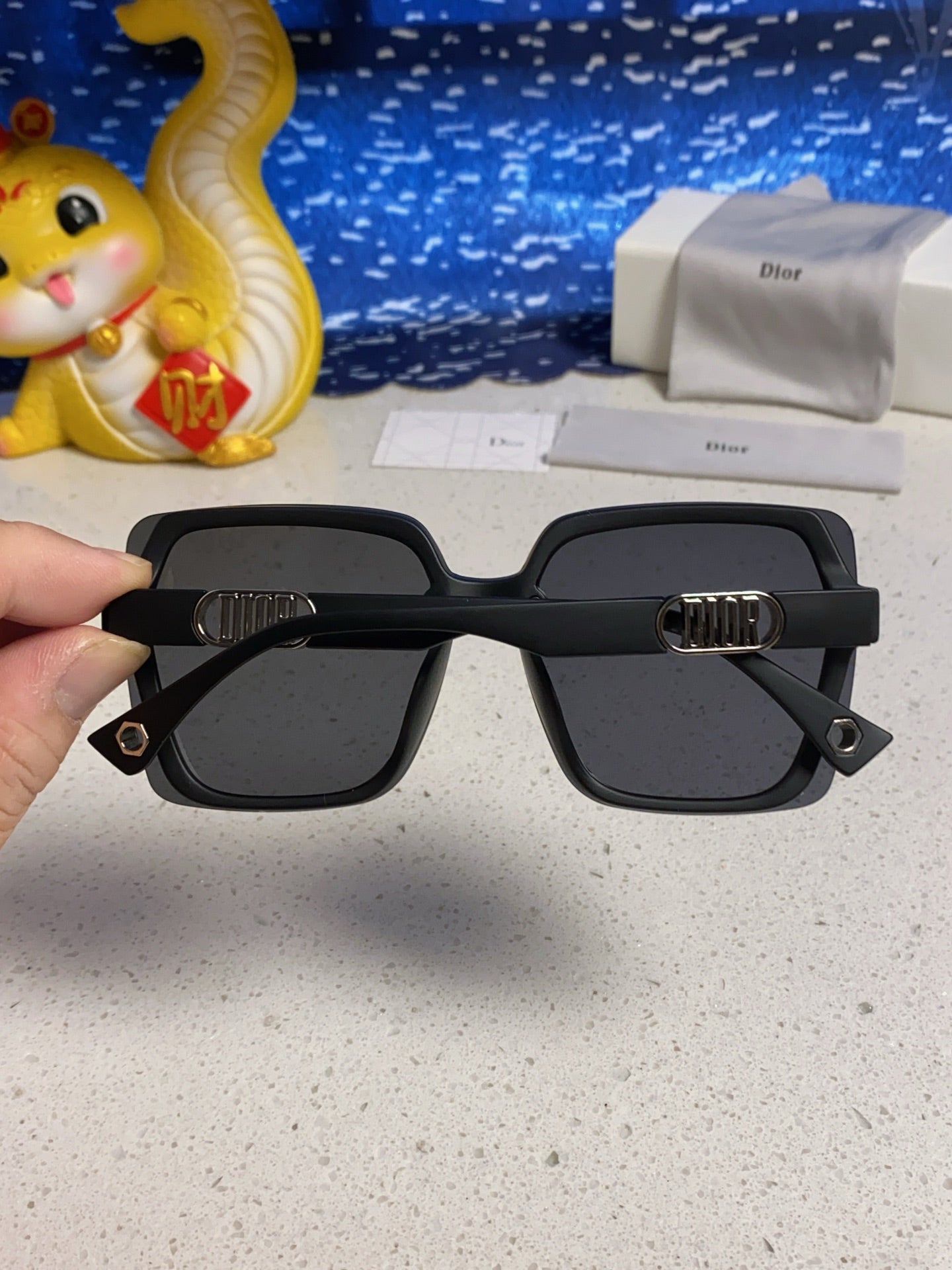 Dior Polarized Fashion Black Lens Sunglasses for Women - 465356 - detail image 6