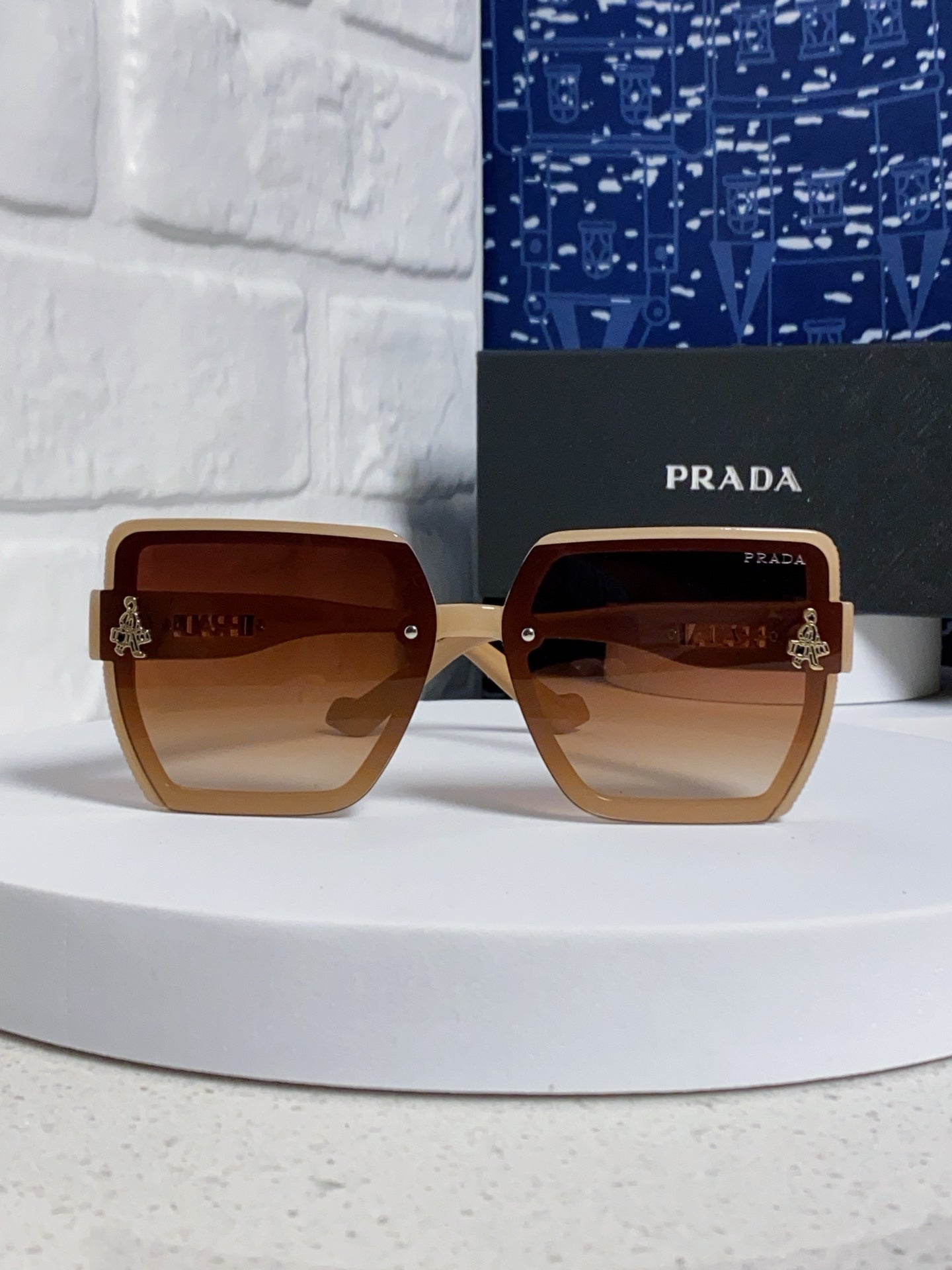 Prada Fashion Brown Lens Sunglasses for Men & Women - 465609 - detail image 2
