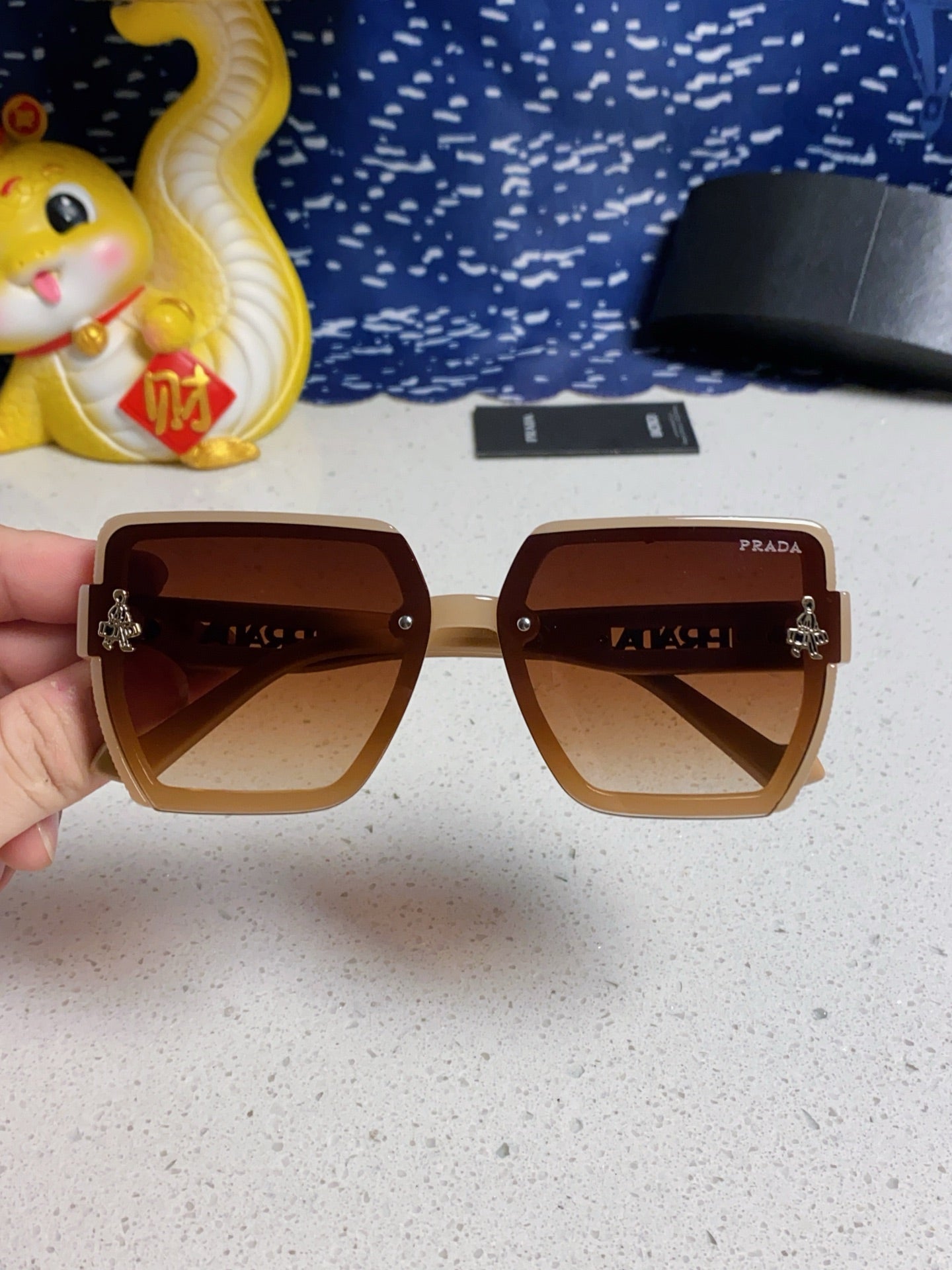 Prada Fashion Brown Lens Sunglasses for Men & Women - 465609 - detail image 4