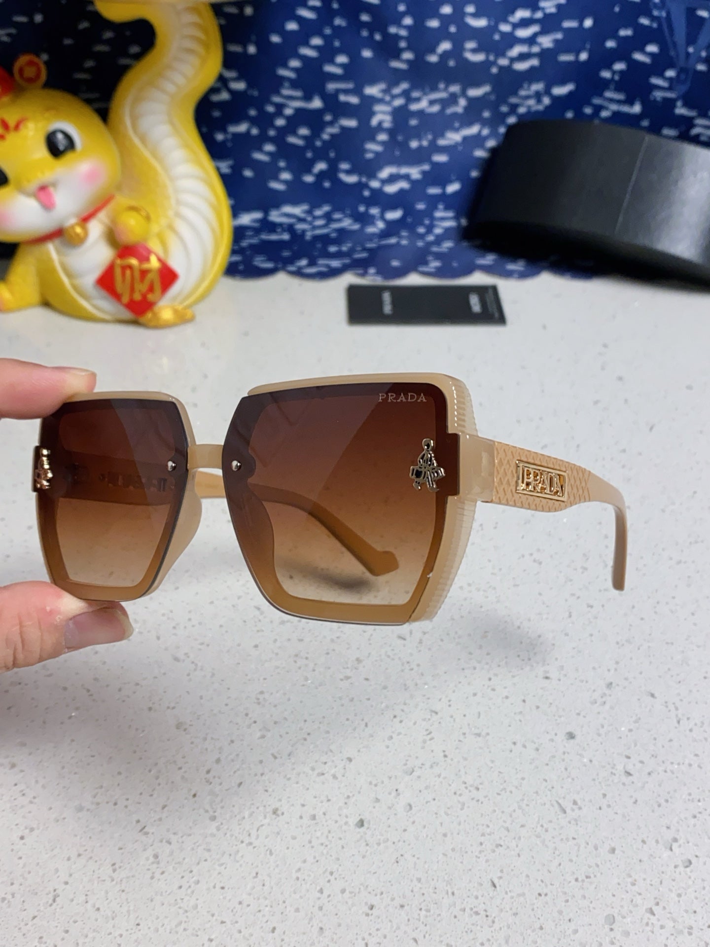 Prada Fashion Brown Lens Sunglasses for Men & Women - 465609 - detail image 6