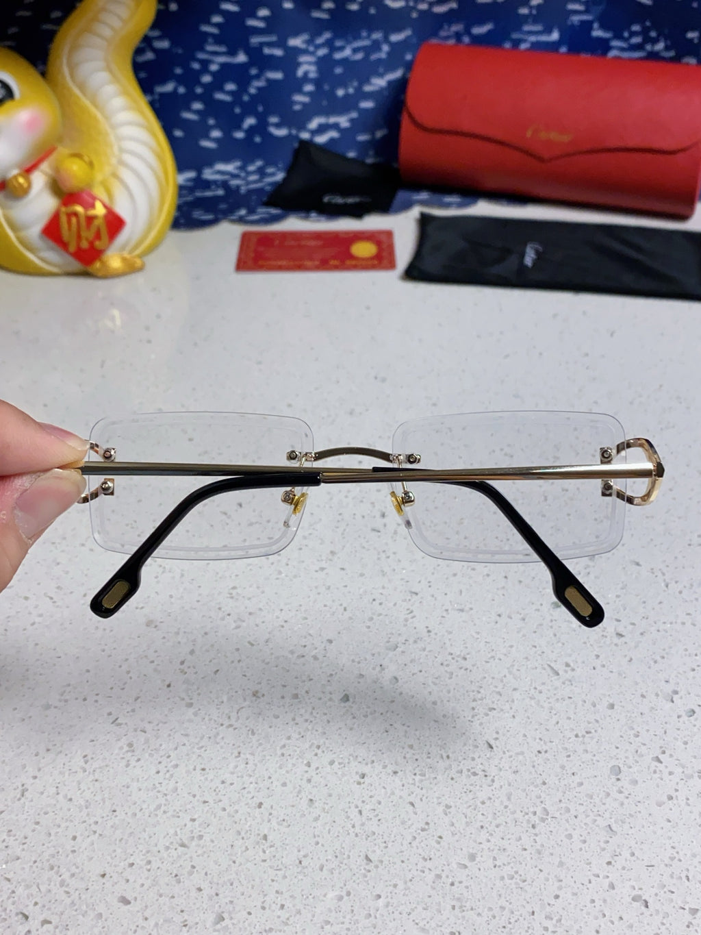 Cartier Fashion Silver Lens Sunglasses for Men & Women - 415886 - detail image 5