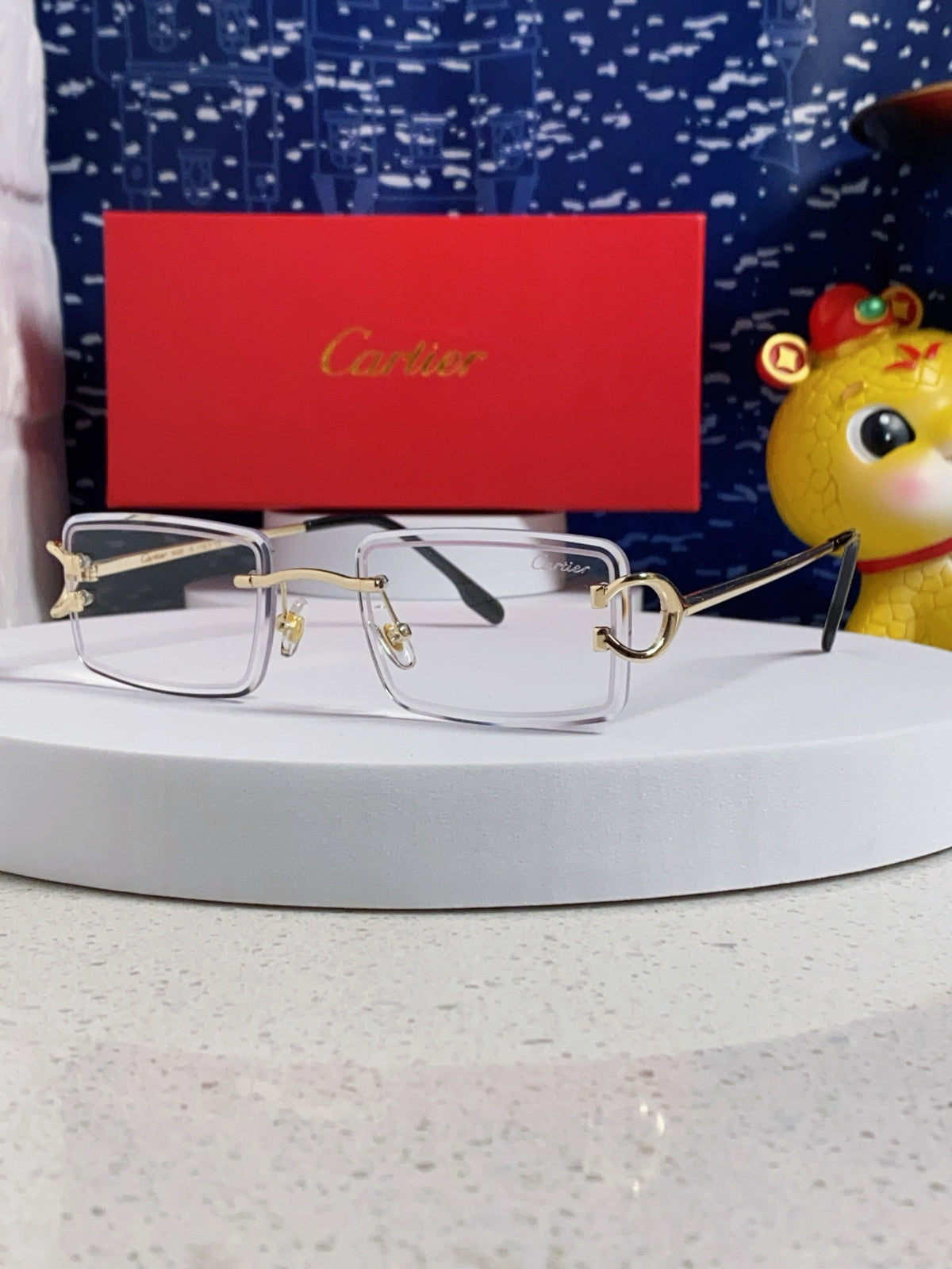 Cartier Fashion Silver Lens Sunglasses for Men & Women - 415886