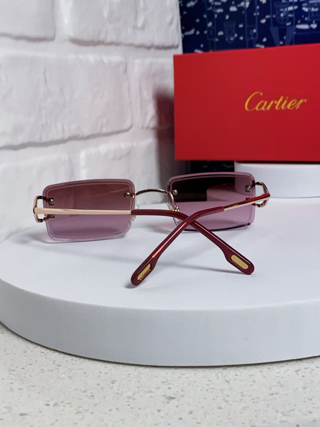 Cartier Fashion Red Lens Sunglasses for Men & Women - 415887 - detail image 3