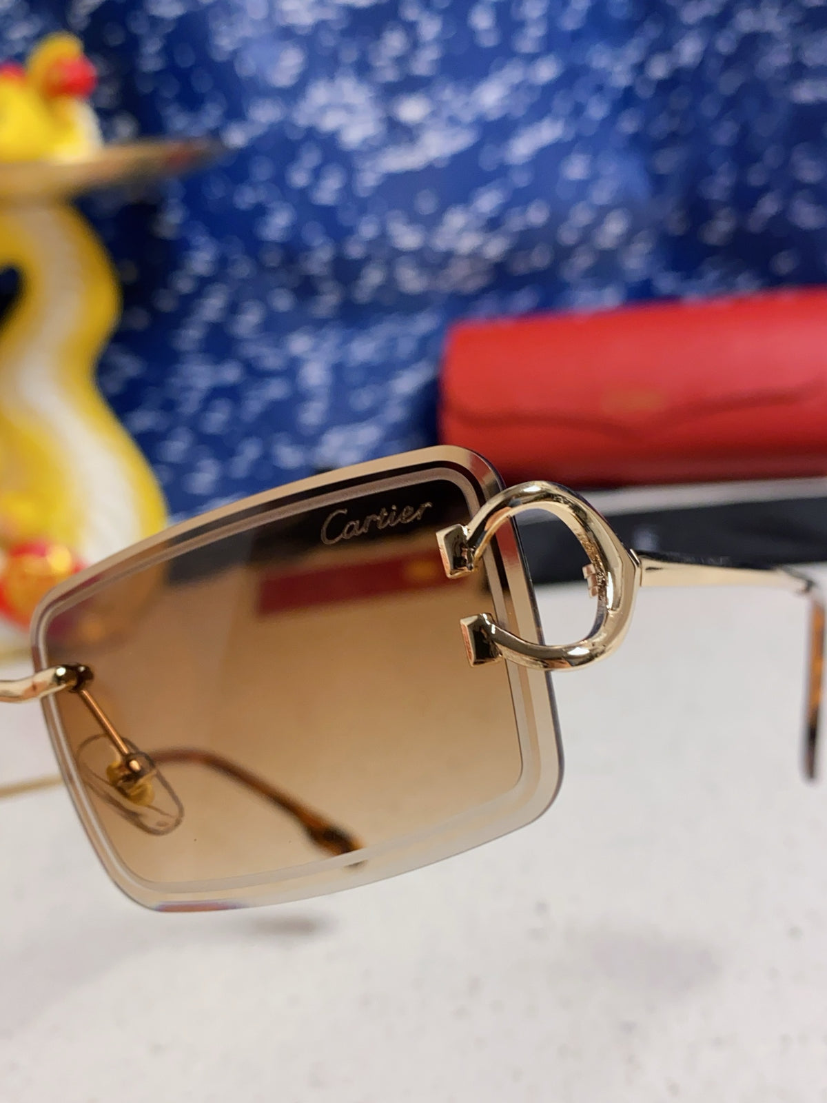 Cartier Fashion Brown Lens Sunglasses for Men & Women - 415888 - detail image 6