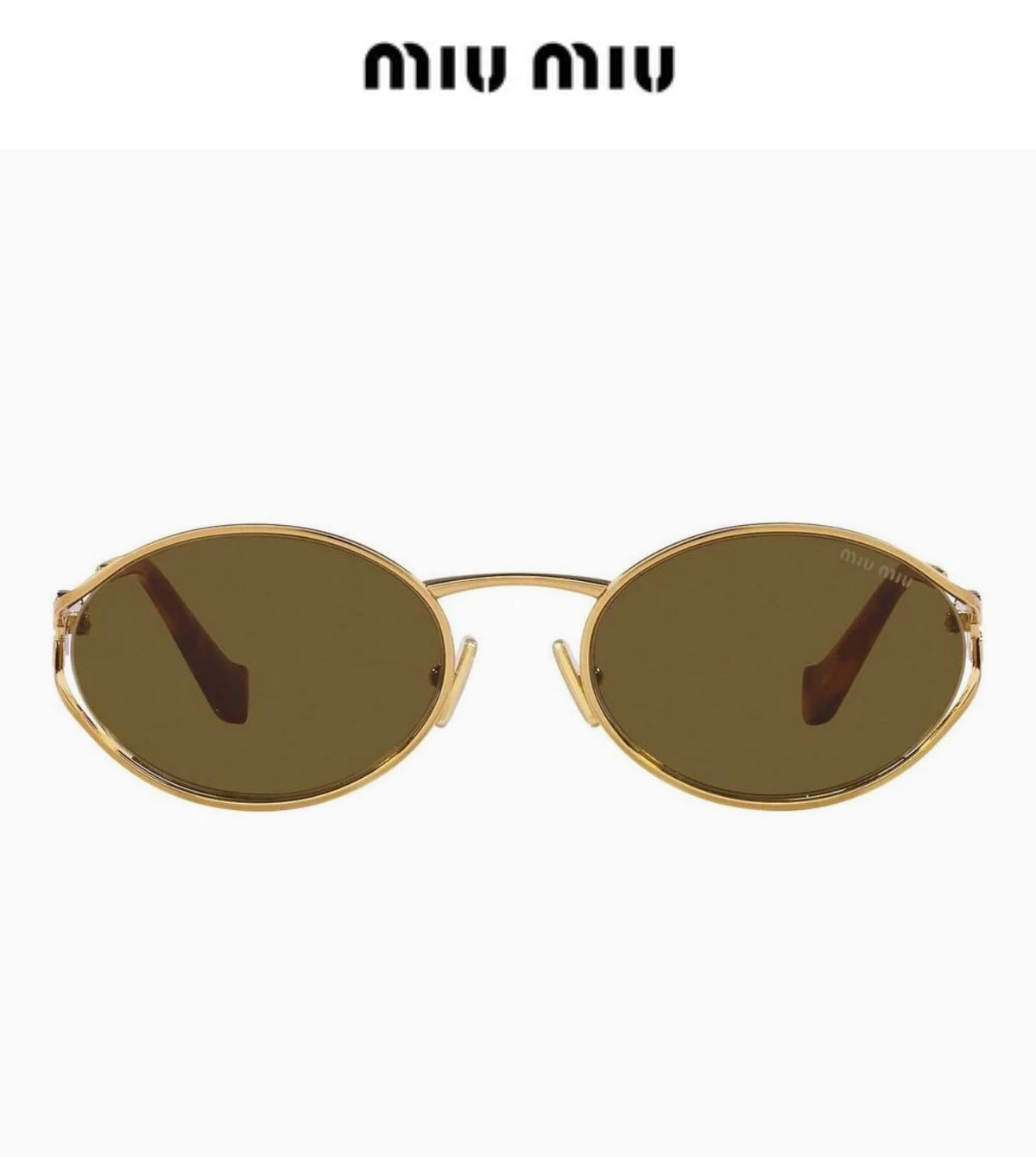 Miu Miu SMU52Y Fashion Brown Lens Sunglasses for Men & Women - detail image 9