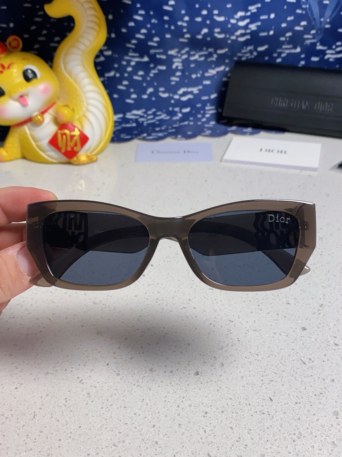 Dior Fashion Blue Lens Sunglasses for Men & Women - 997978 - detail image 4