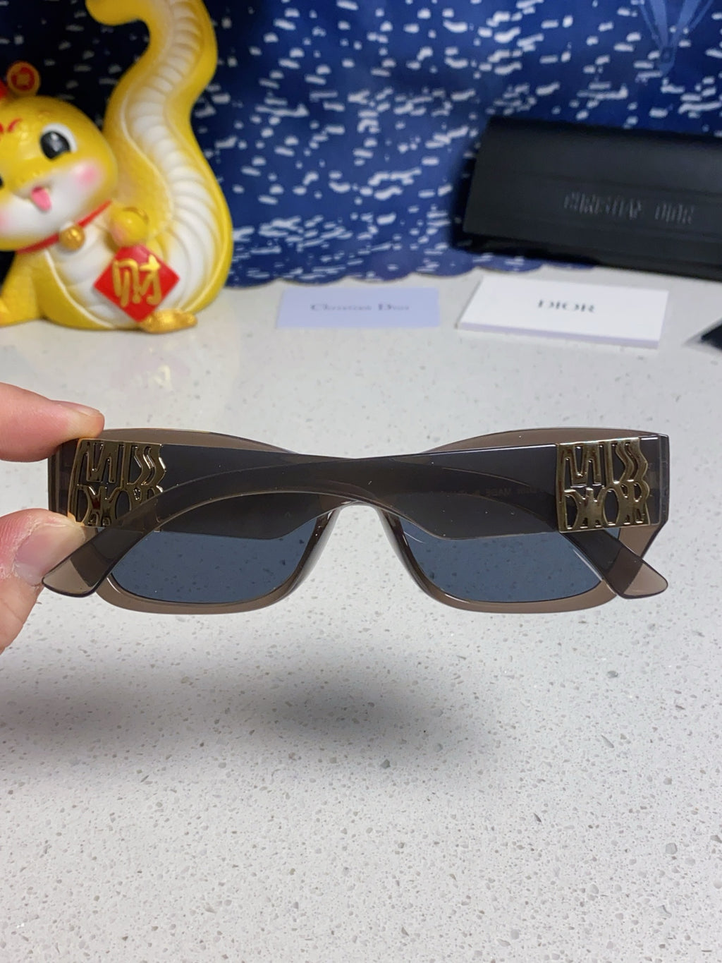 Dior Fashion Blue Lens Sunglasses for Men & Women - 997978 - detail image 5