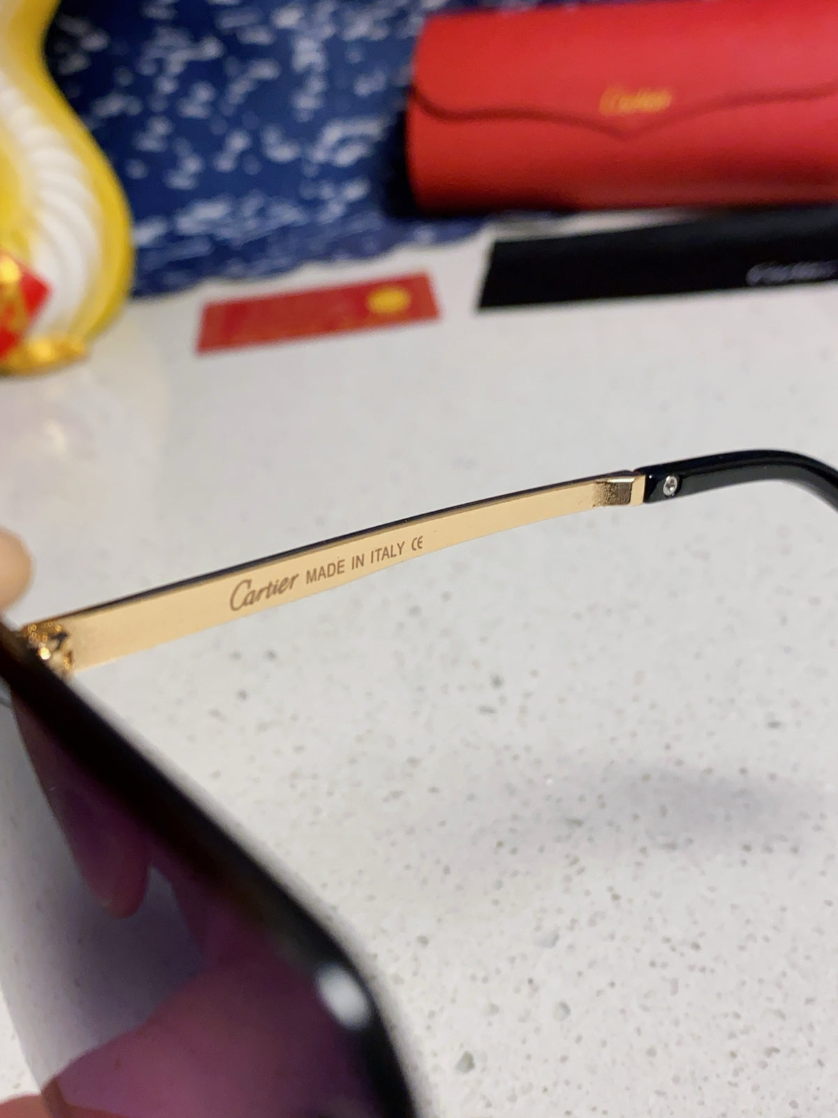 Cartier Lightweight Rimless Silver Lens Sunglasses for Men & Women - 432305 - detail image 8