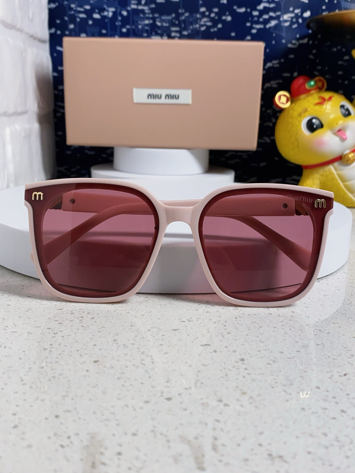 Miu Miu Round Red Lens Sunglasses for Women - 432668 - detail image 9