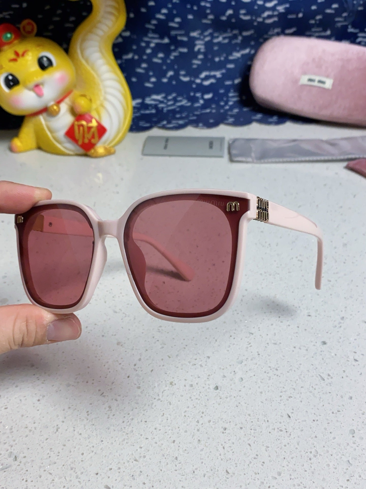 Miu Miu Round Red Lens Sunglasses for Women - detail image 6