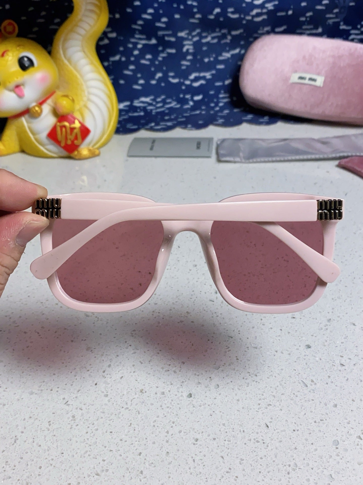 Miu Miu Round Red Lens Sunglasses for Women - detail image 5