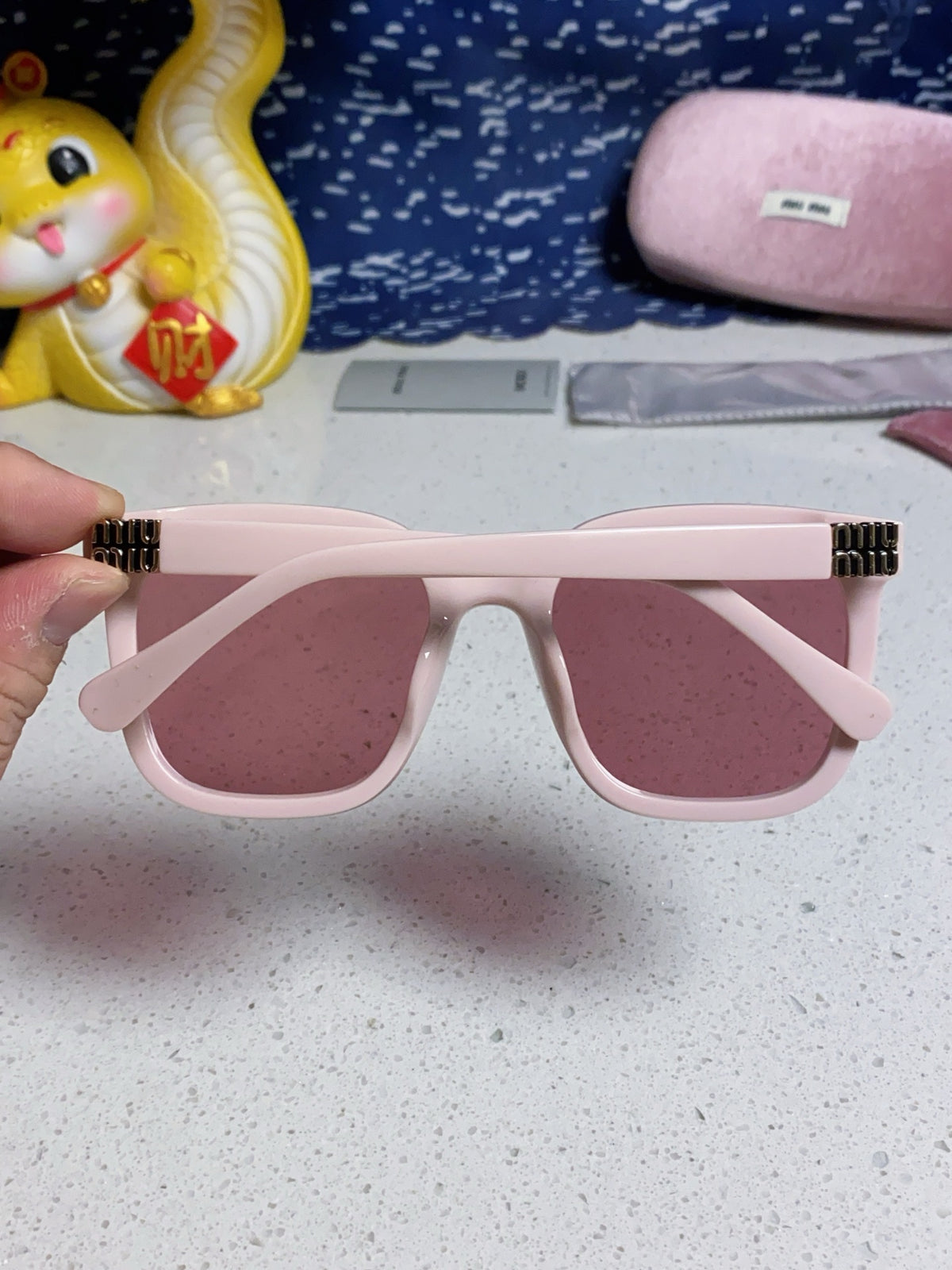 Miu Miu Round Red Lens Sunglasses for Women - 432668 - detail image 5