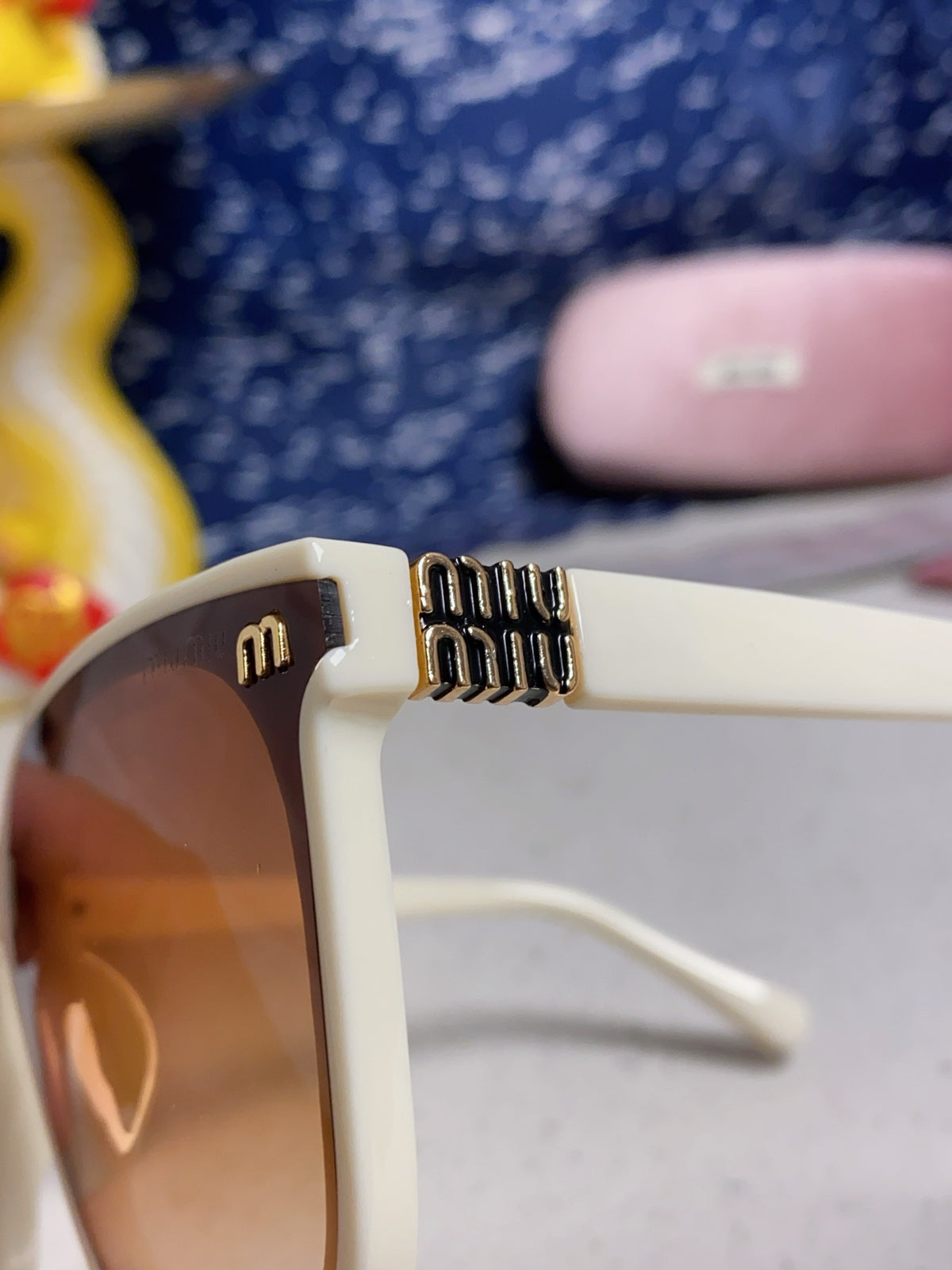 Miu Miu Round Brown Lens Sunglasses for Women - 432669 - detail image 7