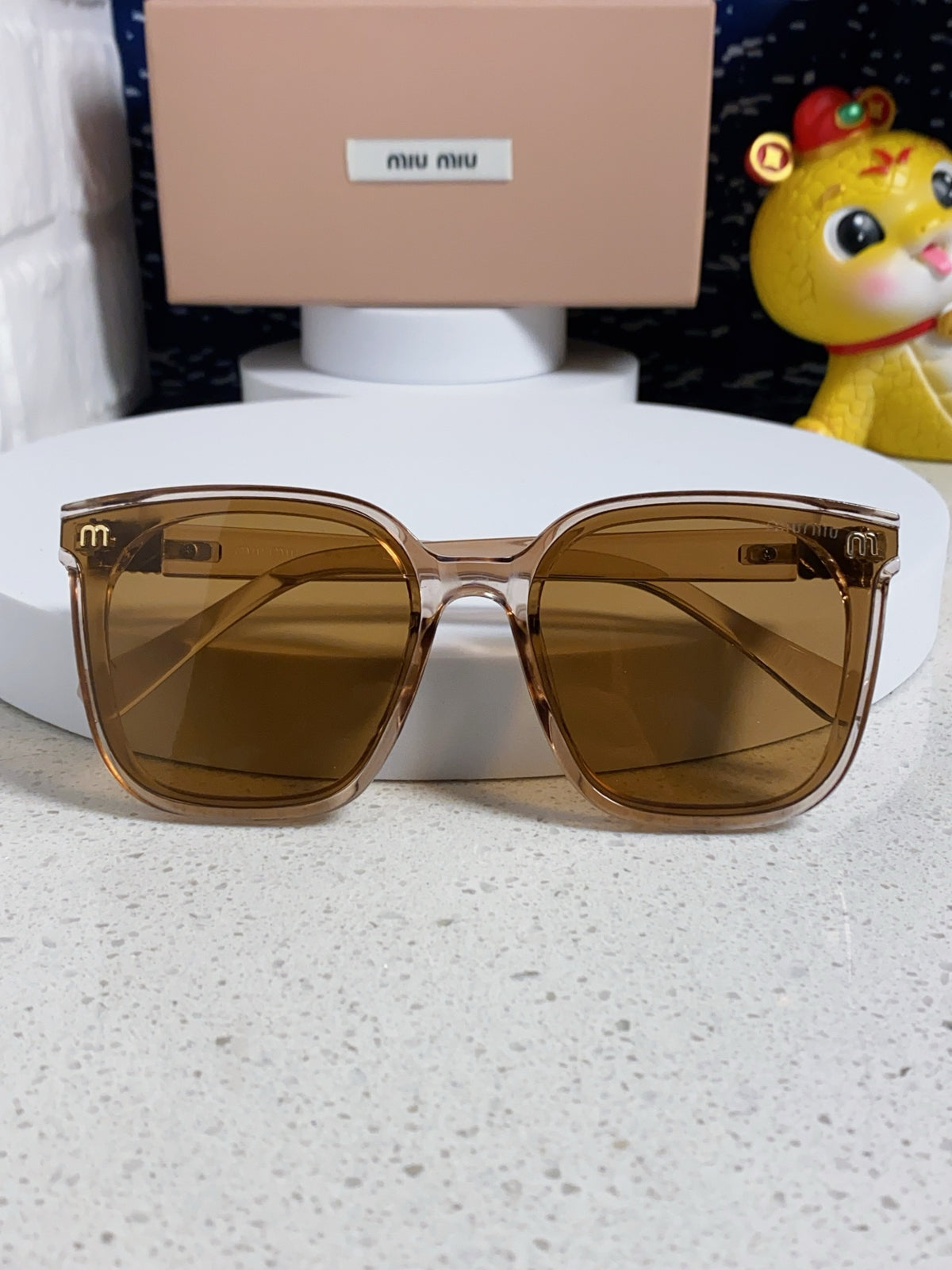Miu Miu Round Brown Lens Sunglasses for Women - 487668 - detail image 9