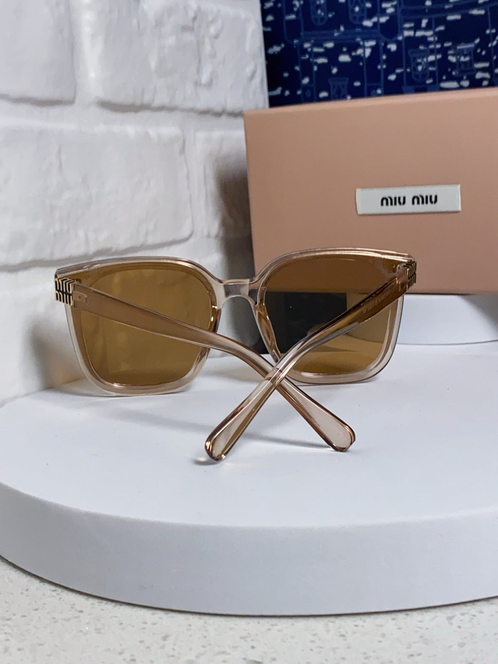Miu Miu Round Brown Lens Sunglasses for Women - 487668 - detail image 3