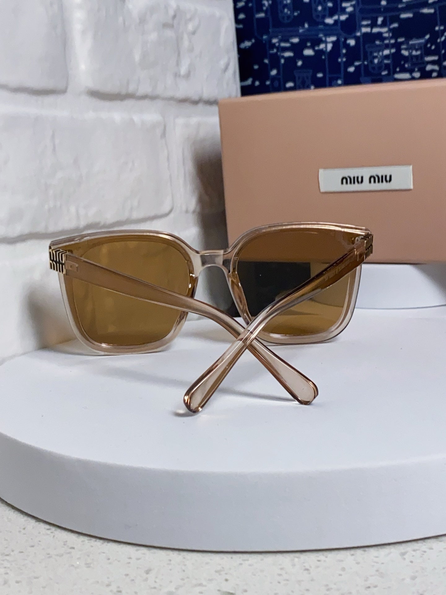 Miu Miu Round Brown Lens Sunglasses for Women - 487668 - detail image 3