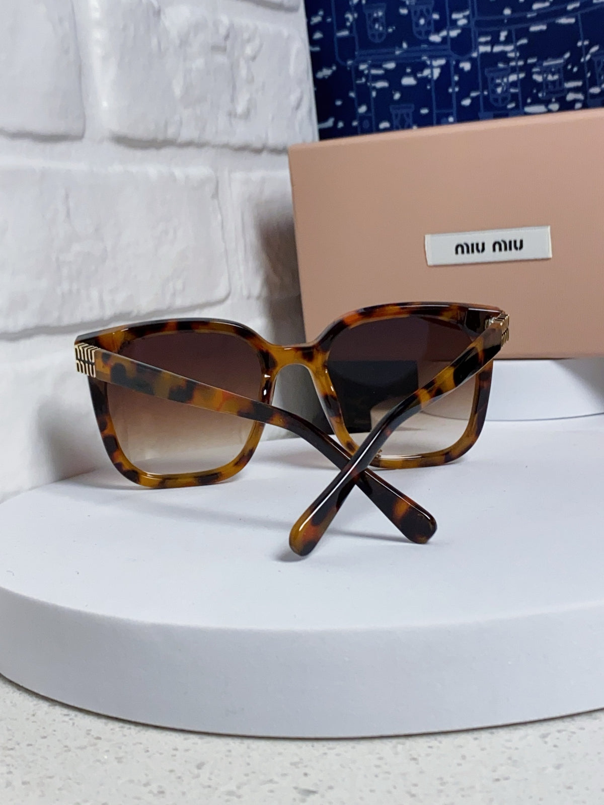 Miu Miu Round Brown Lens Sunglasses for Women - 432671 - detail image 3