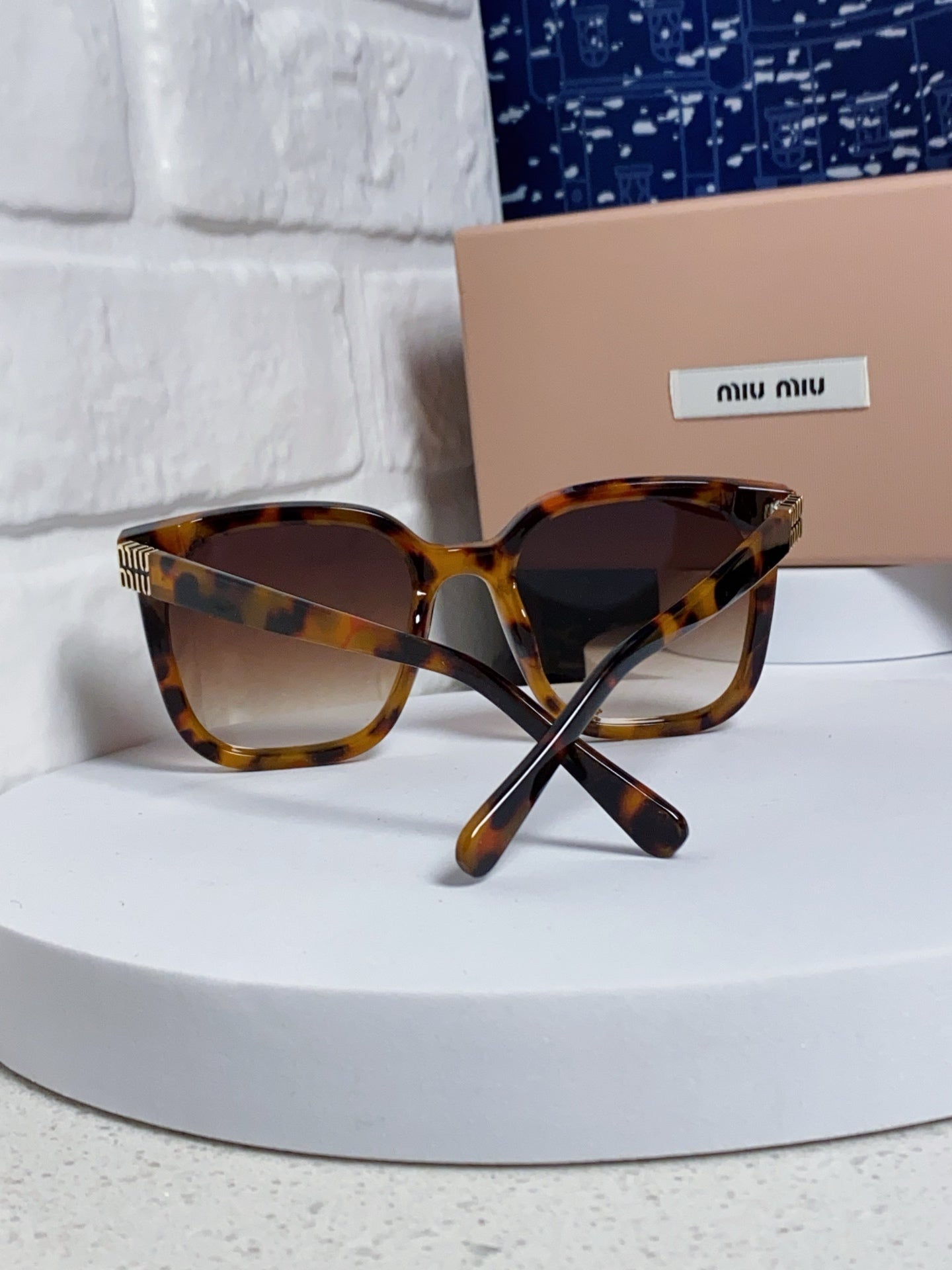 Miu Miu Round Brown Lens Sunglasses for Women - 432671 - detail image 3