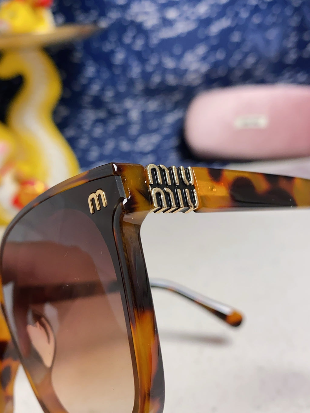 Miu Miu Round Brown Lens Sunglasses for Women - detail image 7