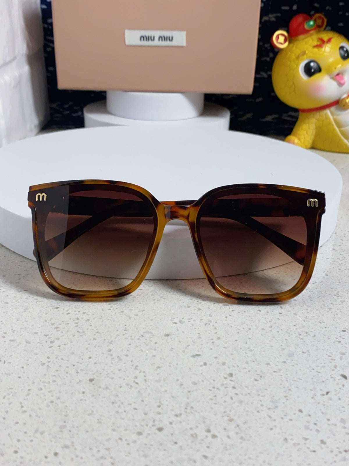 Miu Miu Round Brown Lens Sunglasses for Women - 432671 - detail image 8