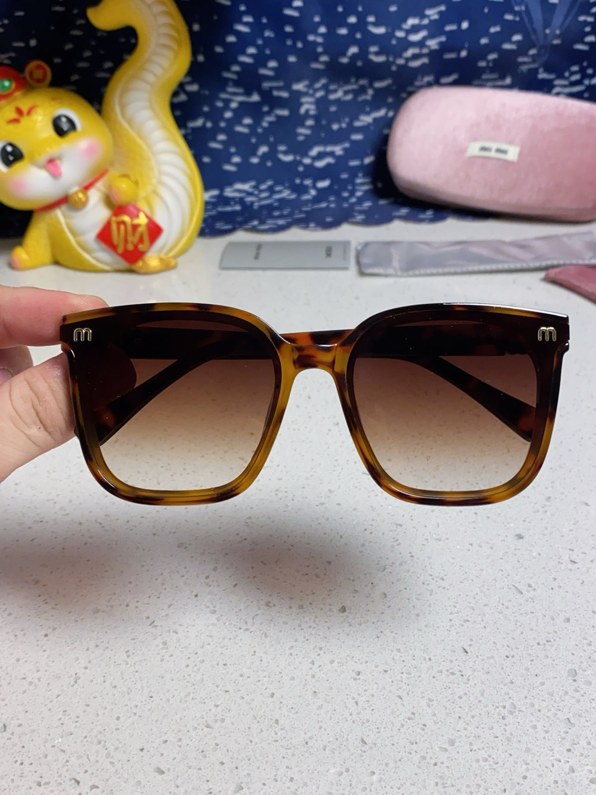 Miu Miu Round Brown Lens Sunglasses for Women - 432671 - detail image 4