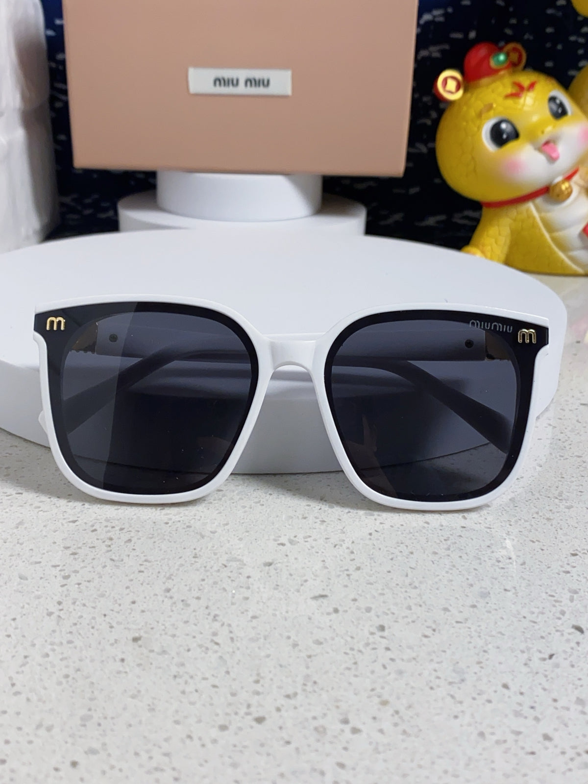 Miu Miu Round Silver Lens Sunglasses for Women - 487670 - detail image 9