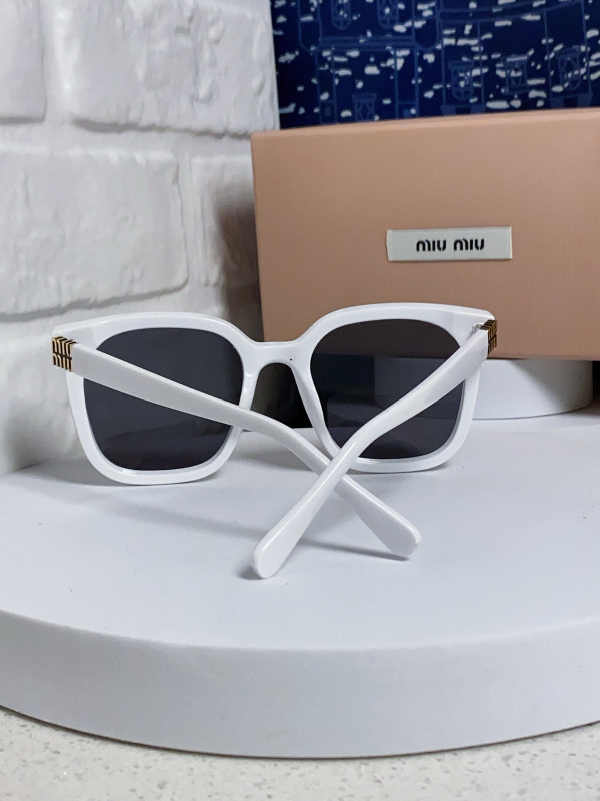 Miu Miu Round Silver Lens Sunglasses for Women - 487670 - detail image 3