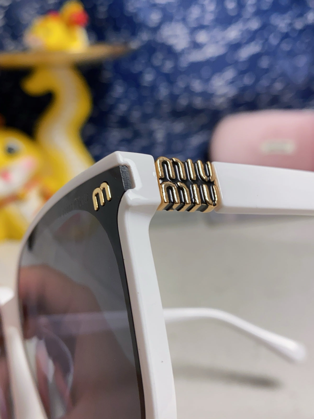 Miu Miu Round Silver Lens Sunglasses for Women - 487670 - detail image 7