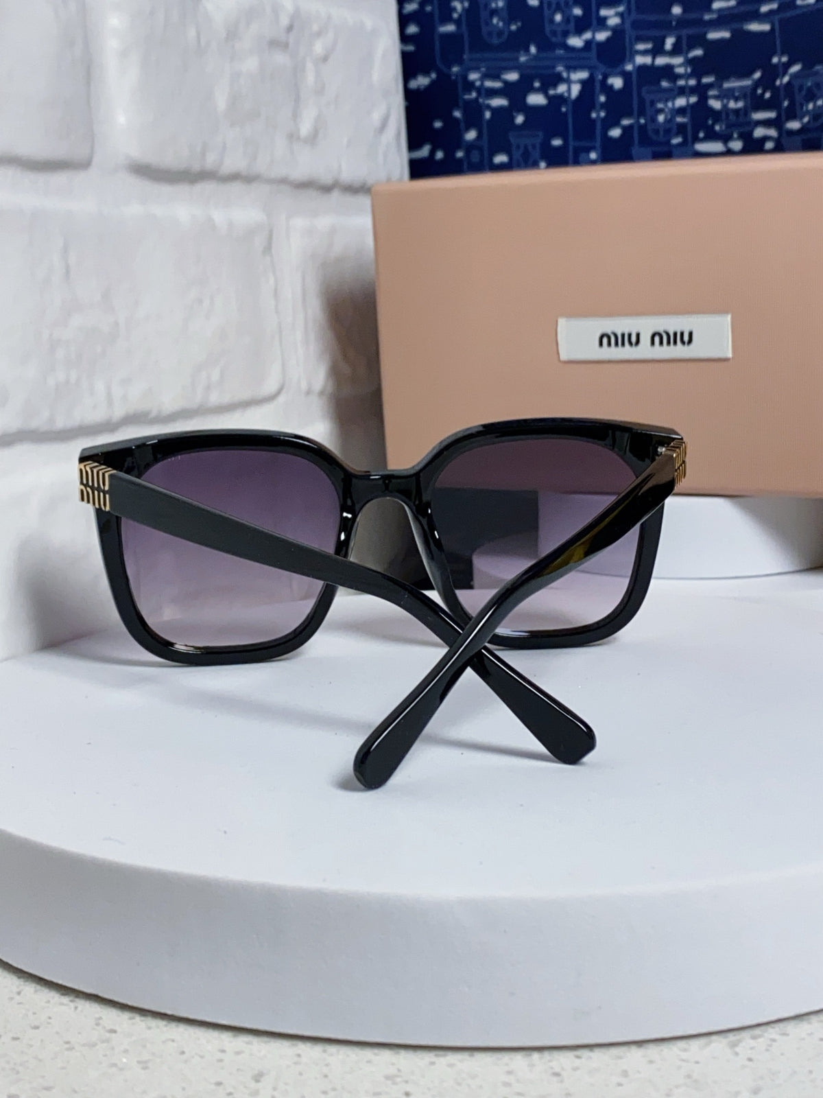 Miu Miu Round Silver Lens Sunglasses for Women - 487671 - detail image 3
