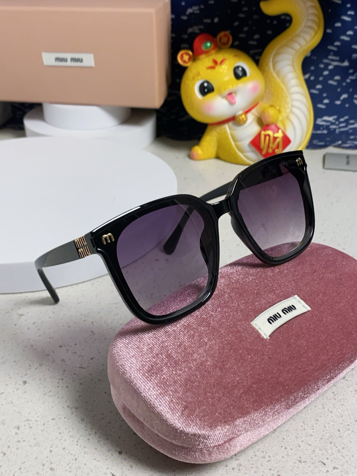 Miu Miu Round Silver Lens Sunglasses for Women - 487671 - detail image 10